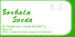 borbala sveda business card